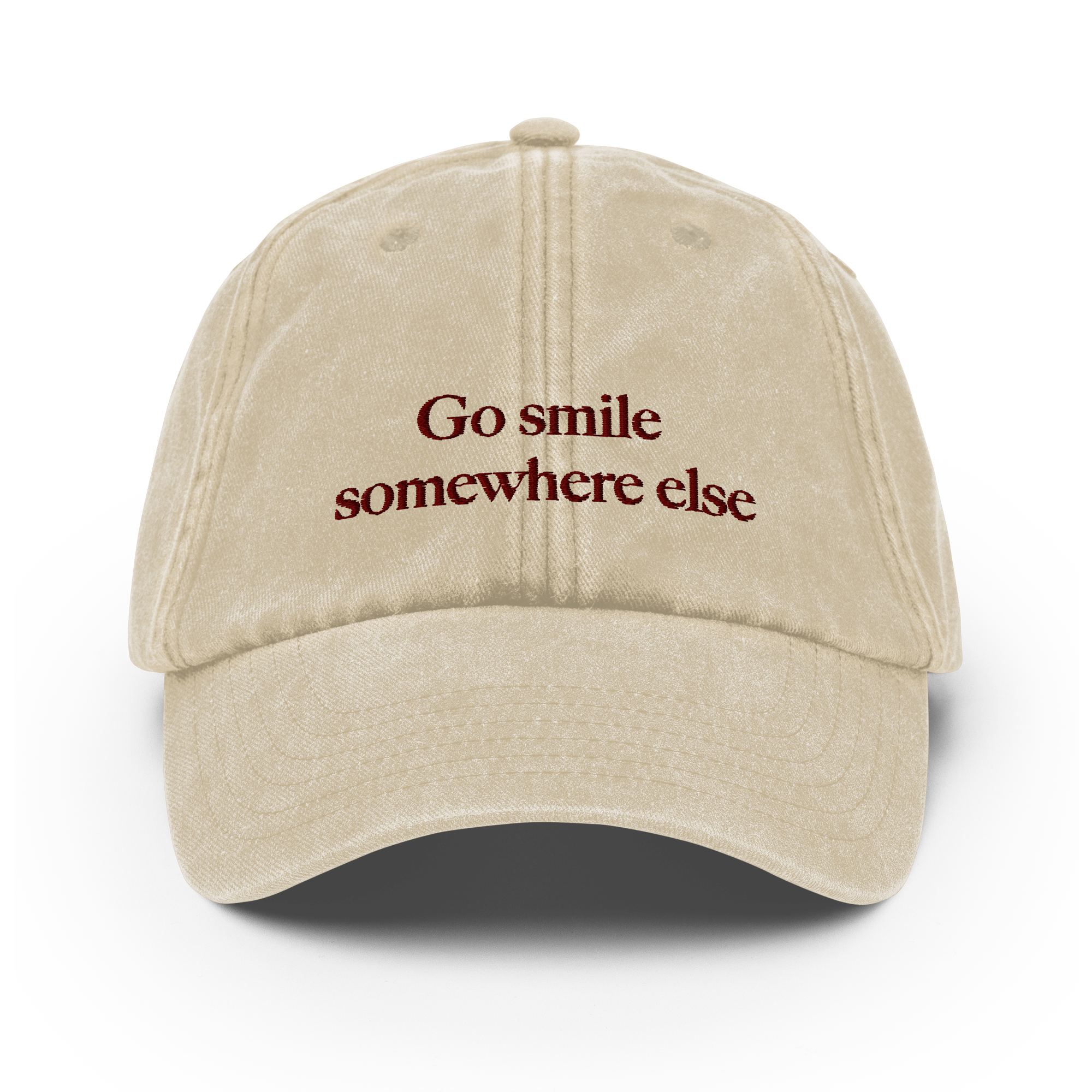 Go smile somewhere else - Vintage Cap