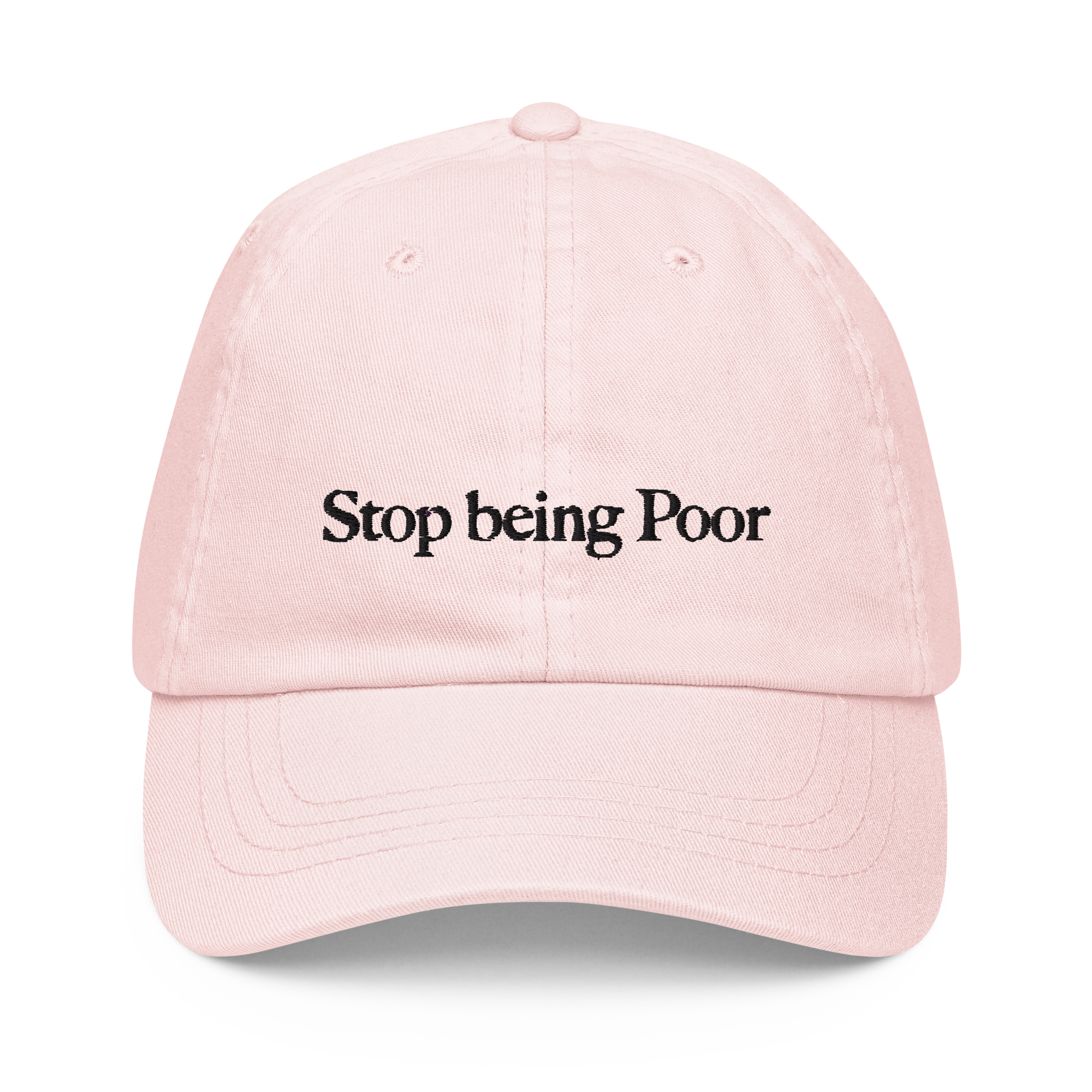 Stop being poor - Pastel Cap