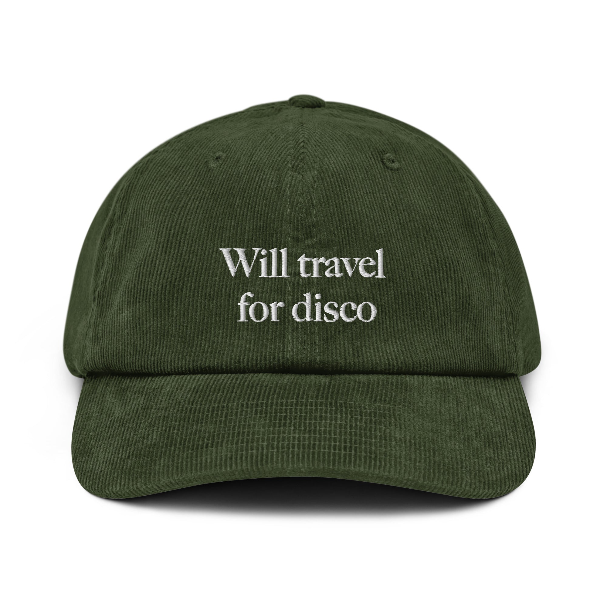 Will travel for disco - Corduroy Cap