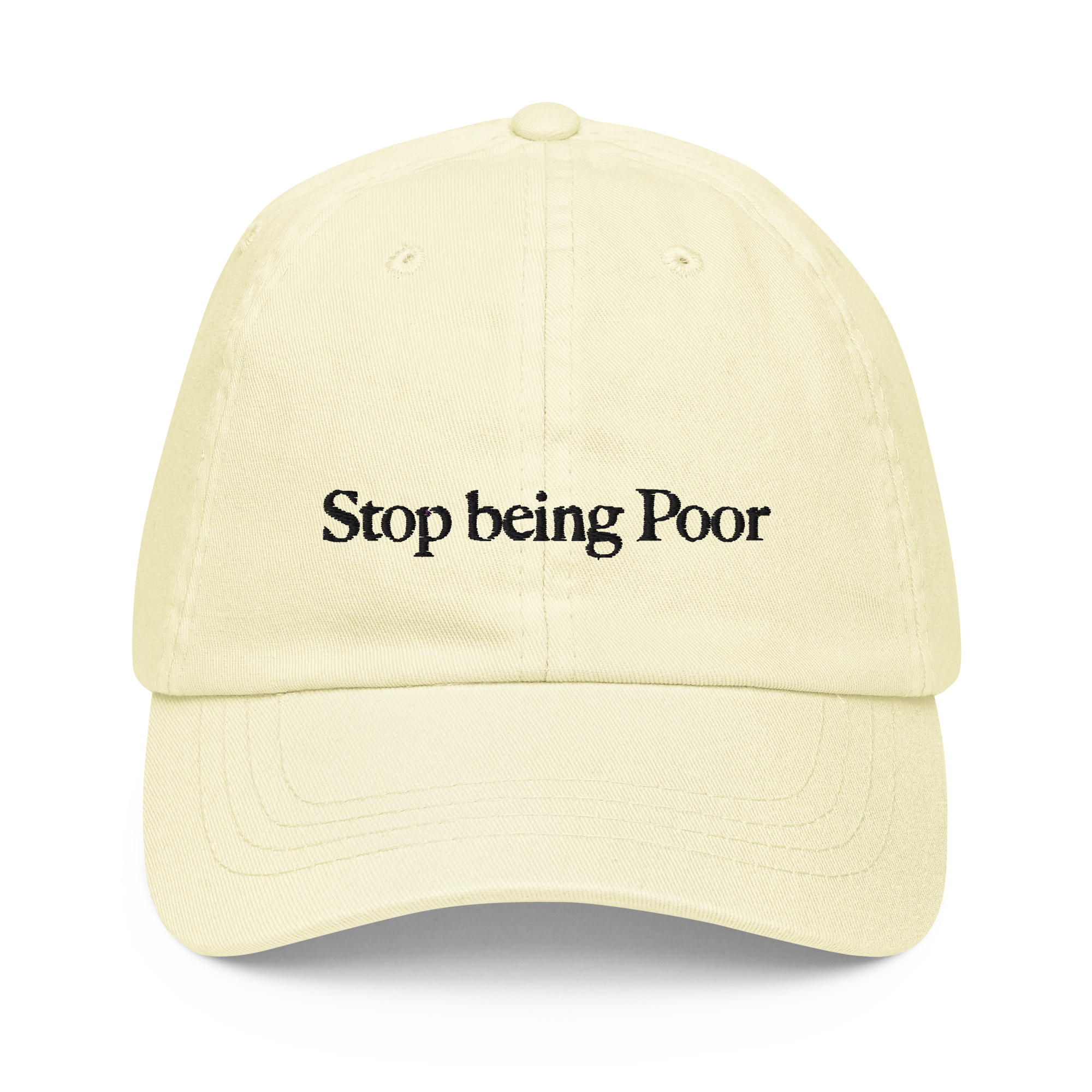 Stop being poor - Pastel Cap