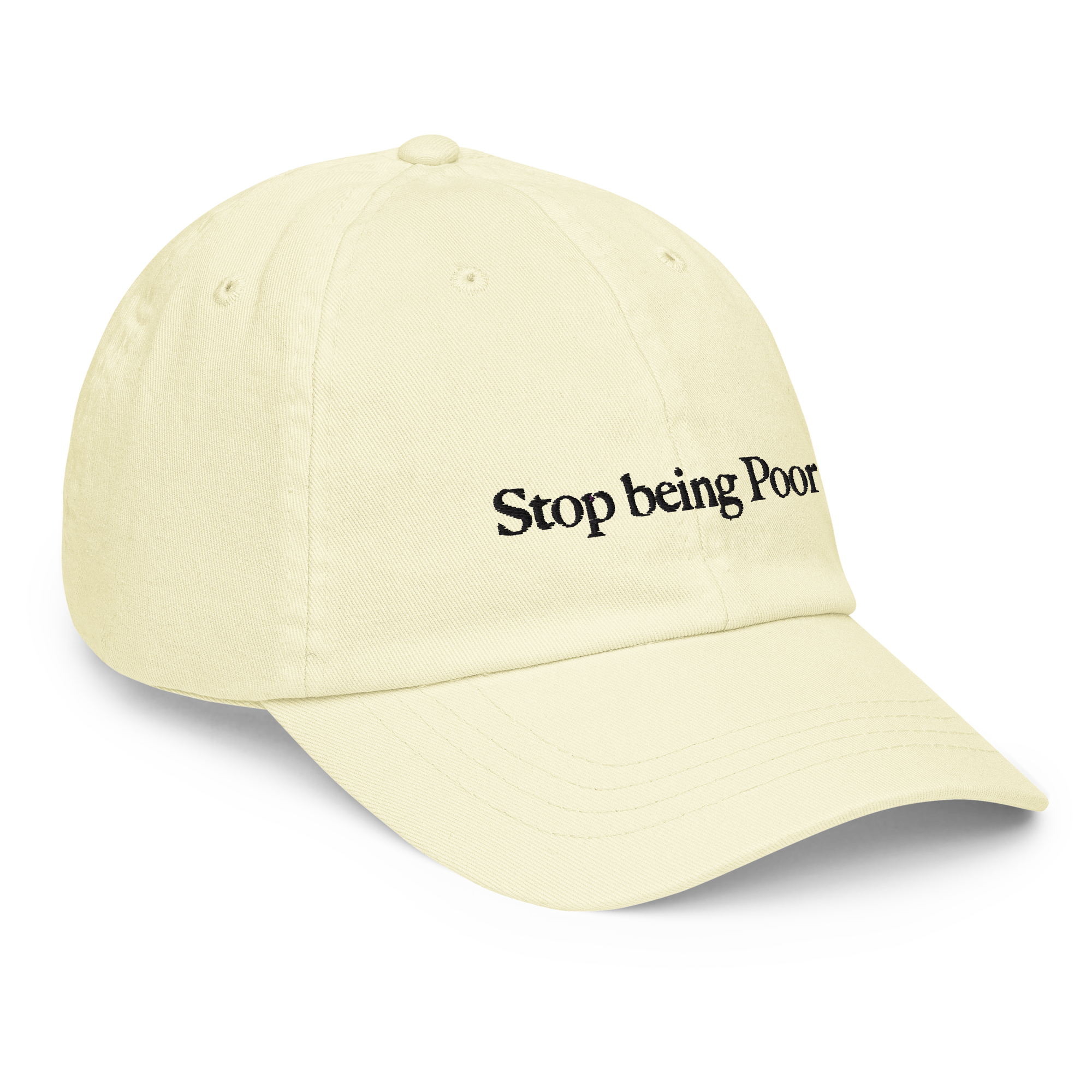 Stop being poor - Pastel Cap