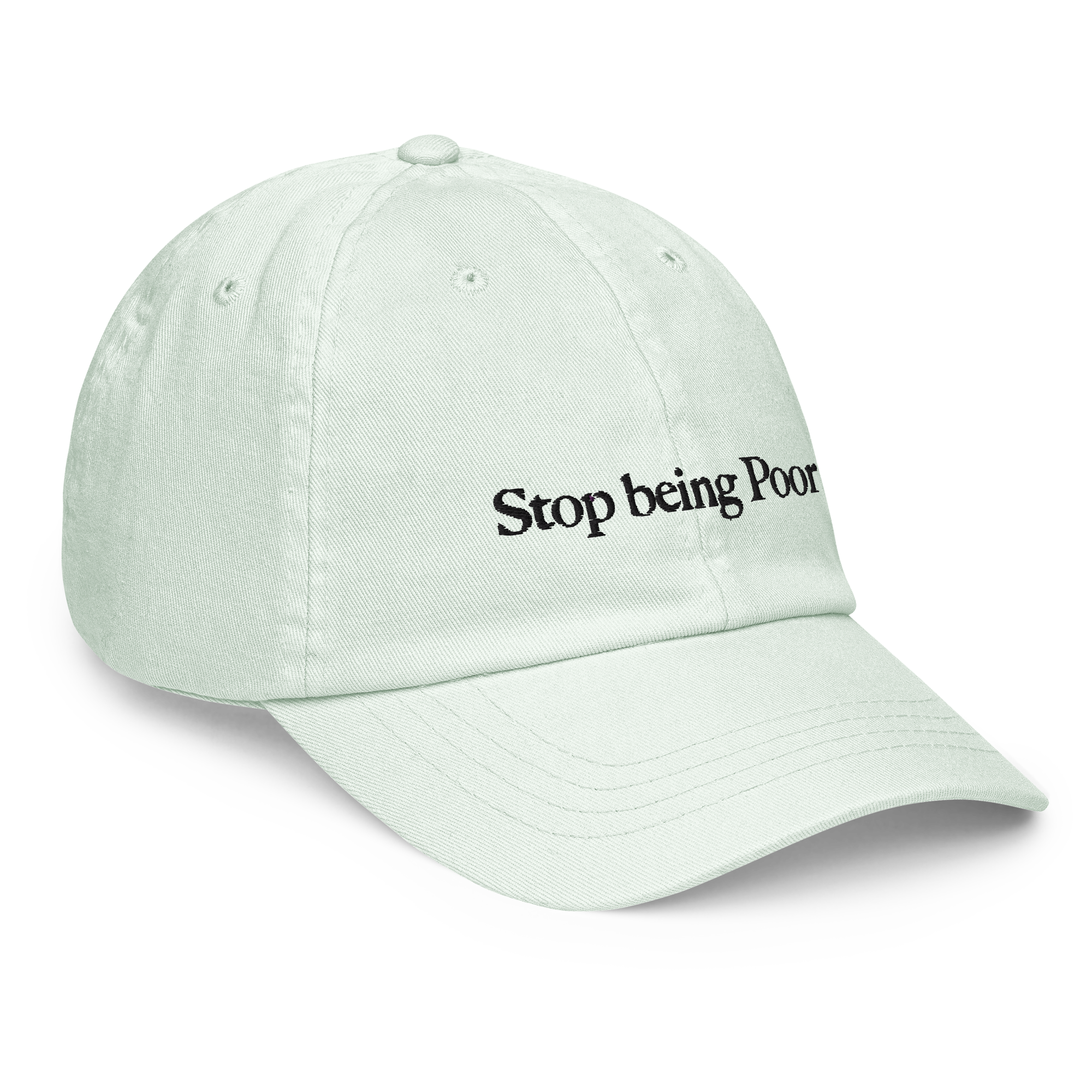 Stop being poor - Pastel Cap